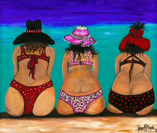 The Bikini Belles UNFRAMED (Rectangle)