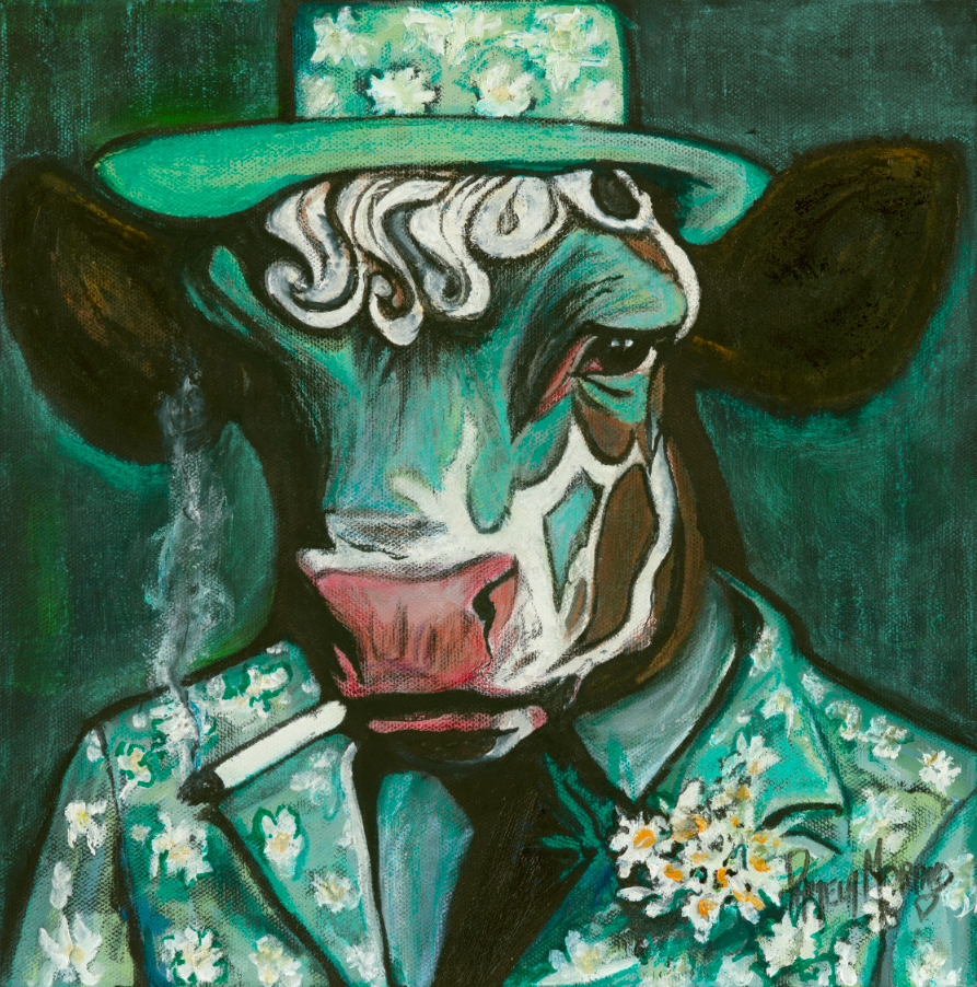 Dexter, The Cow About Town UNFRAMED (Square)